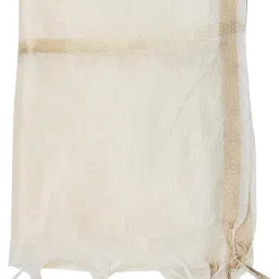 studio shringaar Women's Chanderi Silk Blend Handloom Dupatta (32" X 2.35 Meters) image 4