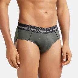 jockey US14 Men's Super Combed Cotton Solid Brief with Ultrasoft Waistband (Pack of 2) image 1