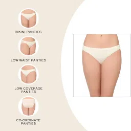 wacoal Women’s Basic Mold|Low Waist| Low Coverage|Everyday Wear| Bikini Panty image 1