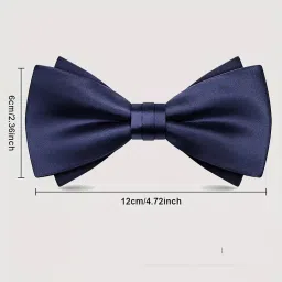 the bow tie house Classic Pre-Tied Bow Tie, Adjustable 35-50cm, Satin Finish, Multiple Colours for Formal Events image 3