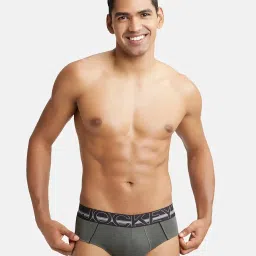 jockey US14 Men's Super Combed Cotton Solid Brief with Ultrasoft Waistband (Pack of 2) image 4