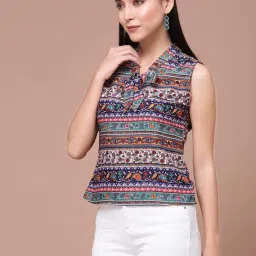 oomph! Women's Crepe Floral Relaxed Fit Shirt image 2