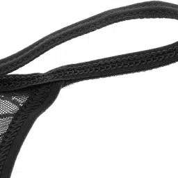 myaddiction 4xWomen's See Through Lace Sheer Triangle Thongs Panties Underwear Black image 2