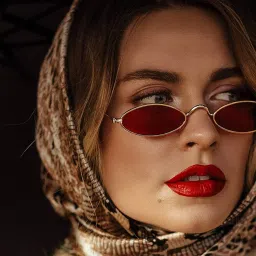 soundzero Set of 4 Retro Sunglasses, Vintage Set, Oval Metal for Women, Colourful Small, for Travel, Selfie, Beach, Summer, Everyday Use image 3