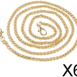 Enakshi® 6x120cm Twist Metal Chain Handbag Purse Strap DIY Bag Accessories Light gold|Clothing, Shoes & Accessories | Womens Handbags & Bags | Handbag Accessories image 1
