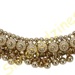 shreyadzines Non-Precious Metal Ghungroo Anklet for Women & Girl's image 2