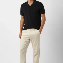 peter england Men's Super Slim Fit Stretchable Casual Trousers | Office Sleek & Trendy Look image 4