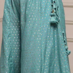 biba Women's Silk Straight Knee-Length Kurta Set image 3