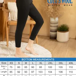 lux cott's wool Women's Thermal Trouser | Thermal Sweatpants for Women |Thermal Bottom image 5