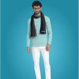 pick ur needs Premium Men's Warm And Stylish Woolen Muffler With Multicolour Stripes And Stylish Tussles Ends - 70 Inches * 11 Inches image 2