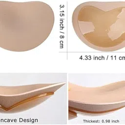 enclave Self-Adhesive Bra Inserts Pads Sticky Push-up Removable Breast Chest Pads Enhancers for Sports Bra/Swimsuits image 2