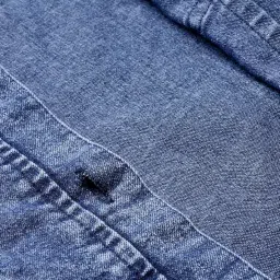 aarika Womens Blue Colour Solid Denim Jacket image 5