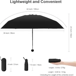 hemovia mbrella, UV Big Size Umbrella for Sun Protection Rain Windproof Strong large 2 fold for men women kids boys girls Perfect small & stylish Windproof & Compact image 1