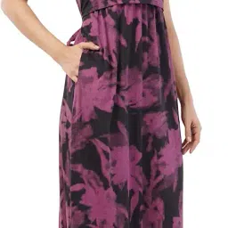 kekabu Women's Ribbon Premium Zipless Maternity & Nursing Dress – Soft, Comfortable, Breastfeeding-Friendly, Stylish Pregnancy Wear image 2