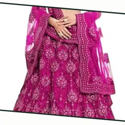 reelove factory Women's Silk Semi-stitched Lehenga Choli With Dupatta image 3