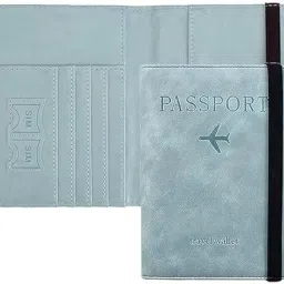 tinkpin Passport Holder Cover Travel Wallet Organizer, Passport Case with PU Leather Travel Document Holder for Men & Women Travel Accessories image 1