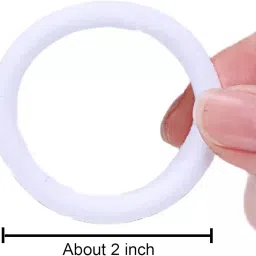 saavi beauty products Ponytail Holder | Cotton Hair Elastic Rubber Bands for Pony | Tight, Non-slippery, Stretchable image 3