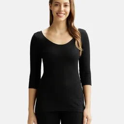 jockey 2549 Women's Super Combed Cotton Rich Three Quarter Sleeve Thermal Set with StayWarm Technology image 1