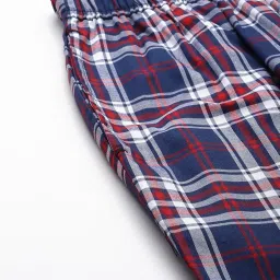 english navy Checked Pure Cotton Lounge Pants image 5