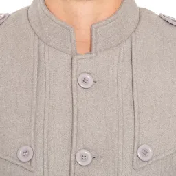 matelco Men Regula Fit Notched Collar Trench Coat | Winter Long Overcoat image 4