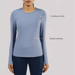 blissclub Women's Nylon Blend Classic Fit T-Shirt image 4