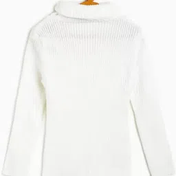 chiclift Girls Winter Turtleneck Sweater – Soft Warm Full Sleeve Ribbed High Neck Pullover Knit Top for Kids (Pack of 2) image 2