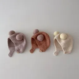 maaghi AAGHI Crochet Frog Hat with Ears, Fleece-Lined image 4