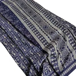 Adnika Block Printed Cotton Silk Sari image 3