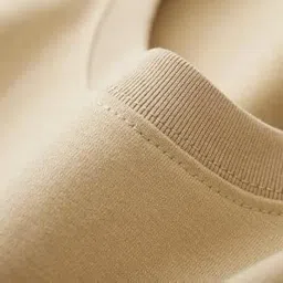 vel Plain Oversized 240 GSM Baggy Fit Drop Shoulder Half Sleeves Round Neck Solid Pure 100% Cotton T-Shirt for Men image 2