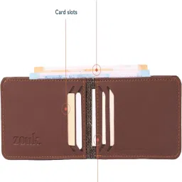 zouk Roy Wallet for Men – Compact Vegan Leather Wallet, Slim & Stylish with Water-Resistant Lining | Bristel image 5