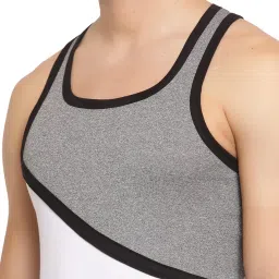 macho sporto Men's Pure Cotton Solid Tri Color Panel Gym Vest Pack of 2-Assorted image 5