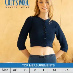 lux cott's wool Lux Cottswool Women's Solid Regular Thermal Blouse | Thermal Blouse for Women | Pack of 2 image 5