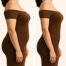 the active story Shaping Bustier Shaping Dress - Women's Bodycon Shapewear Built-in Tummy Control & Compression - Seamless Sculpting Midi Dress Bodyshaper for Curves. image 4