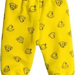 clap Baby Fleece Printed Winter Leggings Rib Pajamas Multicolour - Combo Set of 4 image 3