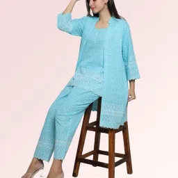 flora & fauna creations Stylish Chikankari 3 Pcs Corset for Women image 5