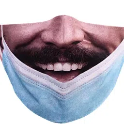 atorse Prank Face Mask Reusable Adjustable Prank Bandanas Fashion Scarf for Adult E image 4