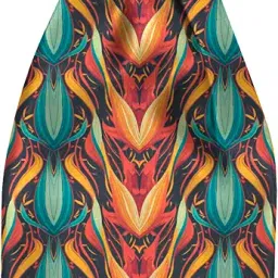 blacksmith Flame Floral Printed Ascot and Macthing Pocket Square for Men image 2