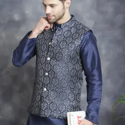 jompers Men's Printed Nehru Jacket image 4