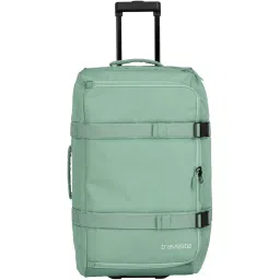 travelite Trolley Travel Bag with Wheels, Medium, Kick Off, Practical Wheeled Travel Bag for Holidays and Sports, 68 cm, 65 litres, Green (sage), 68 cm, Wheeled Travel Bag, Green (Sage), 68 cm, image 1