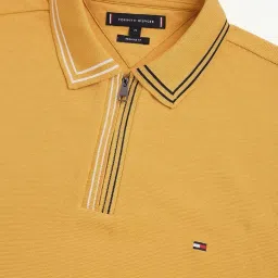 tommy hilfiger Solid Regular-Fit Cotton Polo T-Shirt image 3