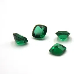 royal gems Best Emerald Zambia Stone Cushion Cut Zambian Panna Stone Original Certified Non Heated Non Treated Natural AAA Quality Gemstone Rashi Ratan Budh Pachu Pure Green Lucky Stone Markat Mani image 3