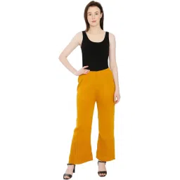 tnq Women's Winter Wear Woolen Full Length Palazzo Pants|| Woolen Trouser || Winter Palazzo with Bottom Design image 4