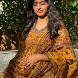 klosia Women's Viscose Printed Kurta Pant With Dupatta Set image 3