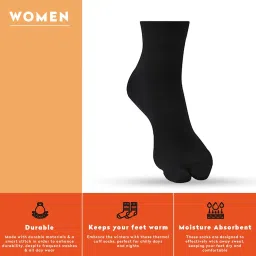supersox Ankle Thumb Socks for Women, Made with Breathable, Anti Odour & Moisture Absorbent Combed Cotton with a Extra Durable Welt, Ideal For All Day Wear (Pack Of 6) image 3