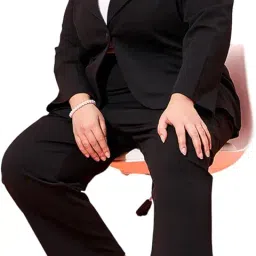 athena lifestyle Women and Girls Polyester Button Solid V-Neck Long Sleeves regular fit Coat and Trousers Co-Ords Set image 3