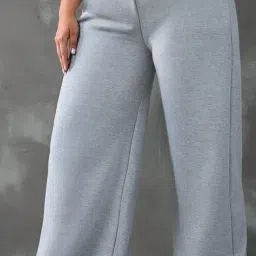 dockstreet Straight Wide fit Long Length Open Bottom Jogger for Women/Trending Multi Pocket Style, Relaxed Casual Pants for Women image 1