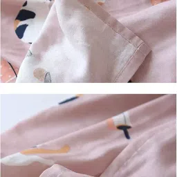 keyaka(ケヤカ) Bathrobe, Yukata, Couples, For Couples, Jinbei, Open Front, Cotton, Spring/Summer, Japanese Style, Pajamas, Women's, Men's, Work Clothes, Nightwear, Sleepwear, One Piece, Room Wear, V-Neck image 4