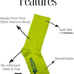 kosha Women's Classic Merino Wool Socks for -20°C to 5°C | Luxurious Warmth, Moisture-Wicking | Versatile Use & Engineered for Sub-Zero Temperatures image 3