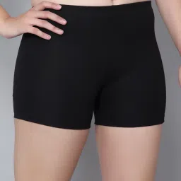 aimly Women Cotton Blend Stretchable Cycling Gym Yoga Above Knee Shorts Pack of 2 image 3