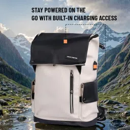 kaya trends Laptop Backpack for Men Fashion PU-1003 Laptop Leather Textured Fabric Shoulder Bags for 15.6-Inch Laptop/Water-Resistant image 5